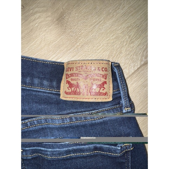 Jeans Iconic Levi's 505 Straight Leg Dark blue Sturdy Denim Nice Fit Popular - Picture 10 of 10